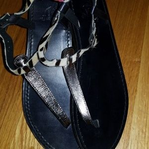 FREEBIRD CALF HAIR AND METALLIC LEATHER